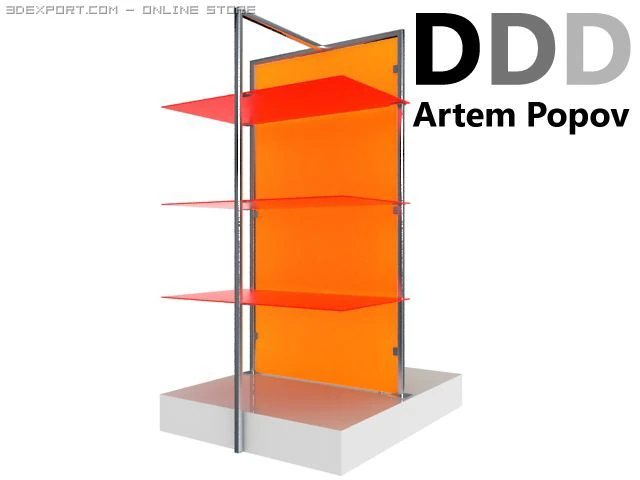 shelves 3D Model .c4d .max .obj .3ds .fbx .stl .blend 