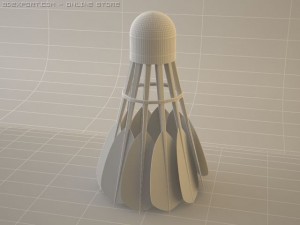 shuttlecock Modelo 3D