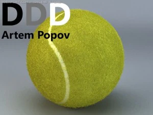 piłka tenisowa Model 3D