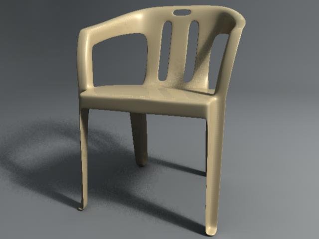 plastic chair 3D Model .c4d .max .obj .3ds .fbx .stl .blend 
