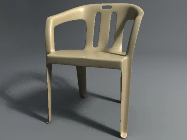 plastic chair 3D Model .c4d .max .obj .3ds .fbx .stl .blend