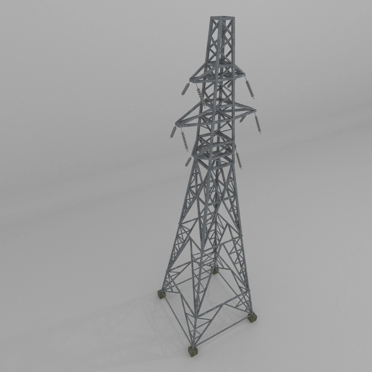 column power lines 3D Model .c4d .max .obj .3ds .fbx .stl .blend