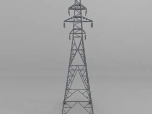 column power lines Model 3D