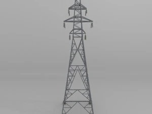 column power lines 3D Model