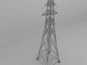 column power lines 3D Model