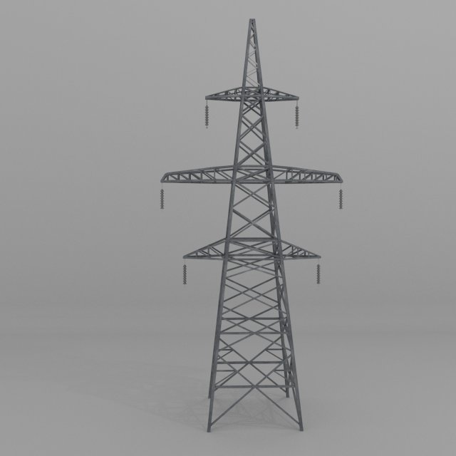 column power lines 3Dモデル .c4d .max .obj .3ds .fbx .stl .blend 