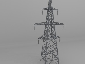 column power lines 3Dモデル