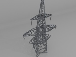 column power lines 3Dモデル