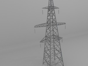 column power lines 3Dモデル