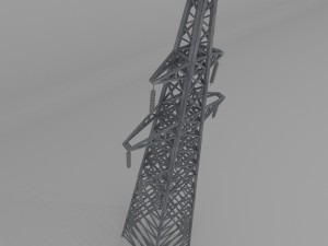 column power lines Modello 3D