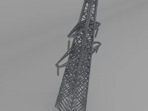 column power lines 3D Model
