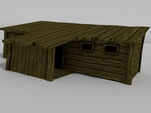 maison de RPG lowpoly Modèle 3D