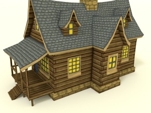 low poly rpg house Modèle 3D