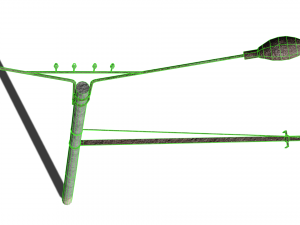 old rusty trolleybus power line low-poly pbr model 3D 모델