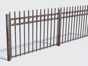 eski paslı &ccedil;it d&uuml;ş&uuml;k poli pbr modeli 3D Model