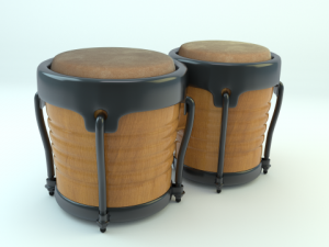 bongo drums 3D Model