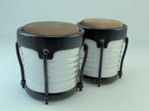 bongo drums Model 3D