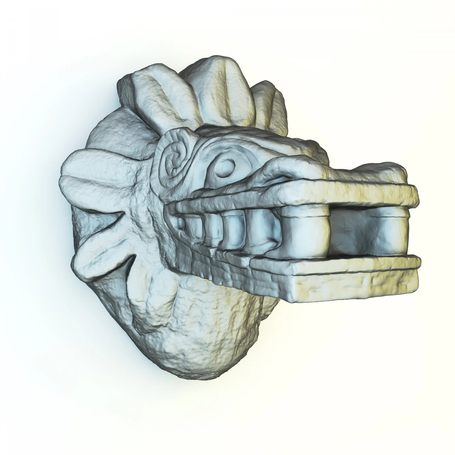 mayan sculpture 3D Model .c4d .max .obj .3ds .fbx .stl .blend 