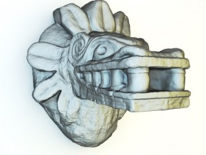 mayan sculpture Modèle 3D