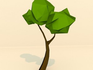 lowpoly trees Model 3D