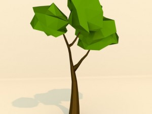 lowpoly trees Model 3D
