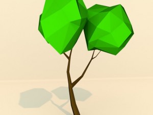 lowpoly trees Model 3D