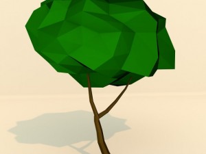 lowpoly trees Model 3D