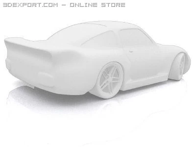 sports car 3D Model .c4d .max .obj .3ds .fbx .stl .blend 