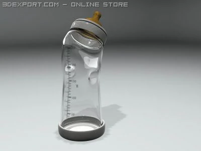 biberon 3D Model .c4d .max .obj .3ds .fbx .stl .blend 