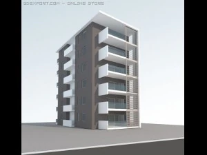 Constru&ccedil;&atilde;o de casas 3dsmax com configura&ccedil;&atilde;o vray Modelo 3D