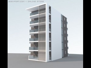3dsmax house building with vray setup Model 3D