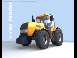 трактор 3D Модель