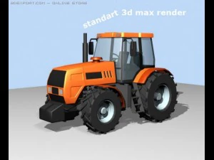 трактор 3D Модель