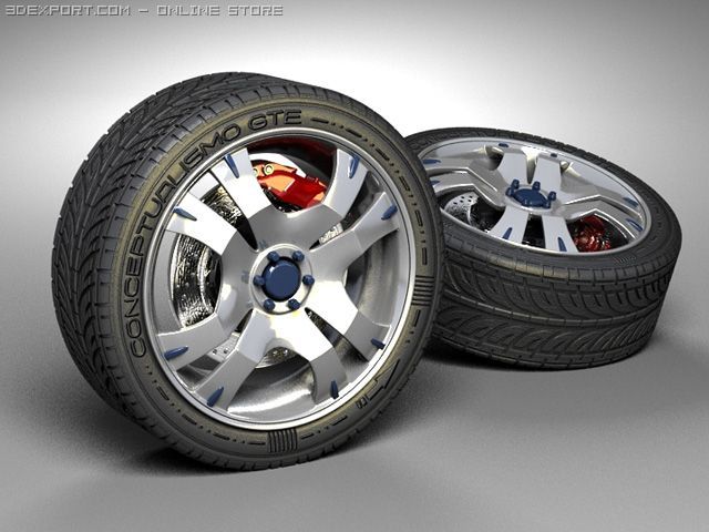 wheel Modello 3D .c4d .max .obj .3ds .fbx .stl .blend