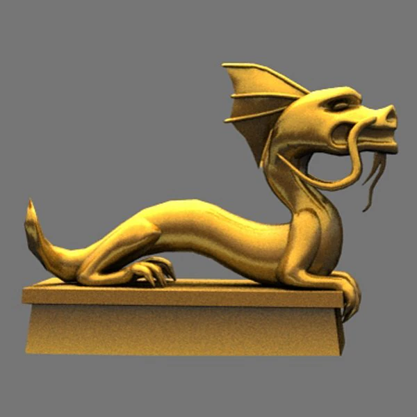 china dragon 3D Model .c4d .max .obj .3ds .fbx .stl .blend 