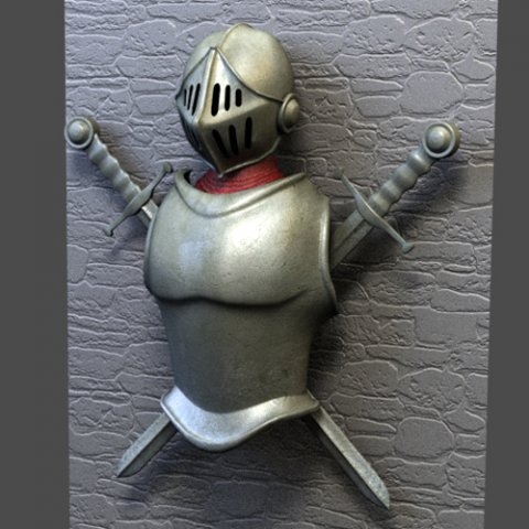 armor knight 3Dモデル .c4d .max .obj .3ds .fbx .stl .blend 