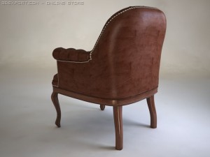 armchair admiral 3D Model