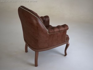 armchair admiral 3D Model