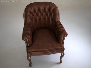 armchair admiral 3D Model
