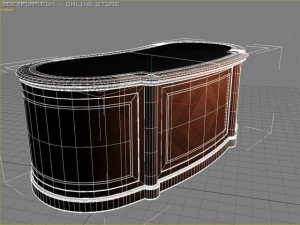 desk lord ciliegio 3D Model