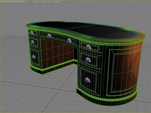 desk lord ciliegio 3D Model