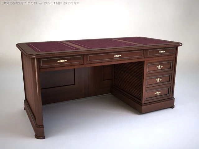 d&eacute;buts au bureau Modèle 3D .c4d .max .obj .3ds .fbx .stl .blend 