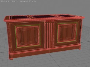 d&eacute;buts au bureau Modèle 3D