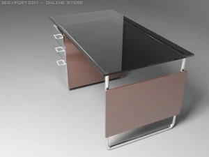 glass desk 3D Model
