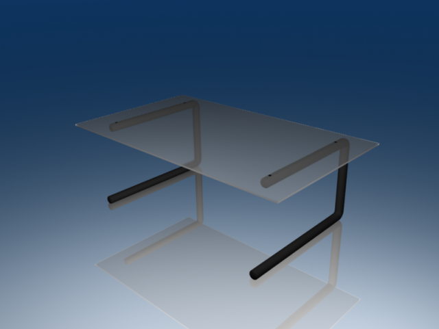 glass desk 3D Model .c4d .max .obj .3ds .fbx .stl .blend 