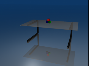 glass desk 3D Model