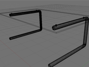 glass desk 3D Model