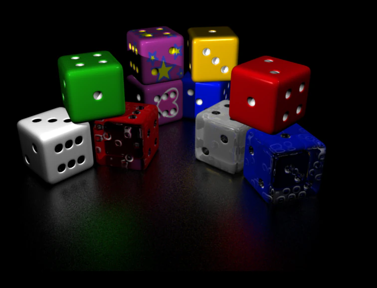 dice set 3D Model .c4d .max .obj .3ds .fbx .stl .blend
