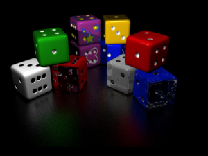 dice set Model 3D