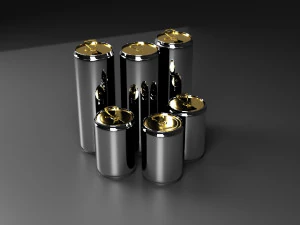 Dose Bier, Limonade und Cola 3D Modell